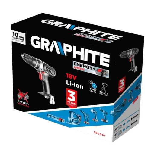 Aku. bušilica (odvijač) - GRAPHITE 58G010 - Slika 3