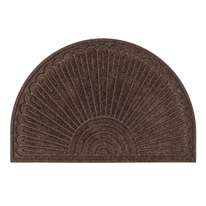 Otirač gumeni (braon) CONTOURS HALFMOON STARBURST - MULTY HOME