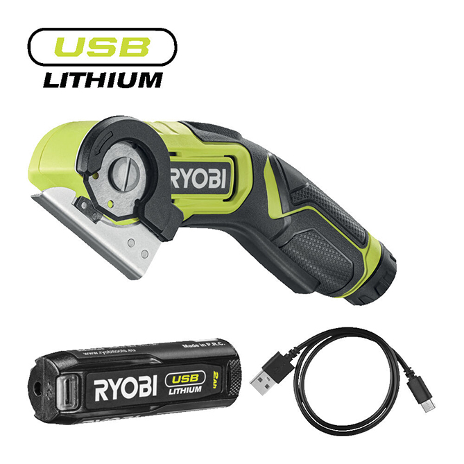 RCT4-120G-1.jpg Kompaktni bežični alat za sečenje, USB Lithium™ 4V (2,0 Ah) - RYOBI RCT4-120G - Slika 1