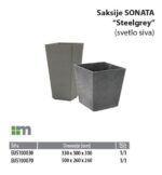 Saksija "SONATA" (Svetlo siva) - Slika 5
