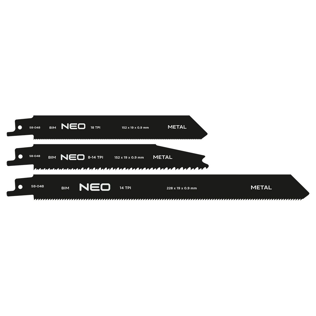 58-048__BNE_TGL_U90_pl-1.jpg Listovi za recipro testeru BIM, set 3 kom NEO TOOLS 58-048 - Slika 1